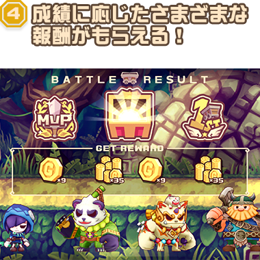 4.成績に応じたさまざまな報酬がもらえる！